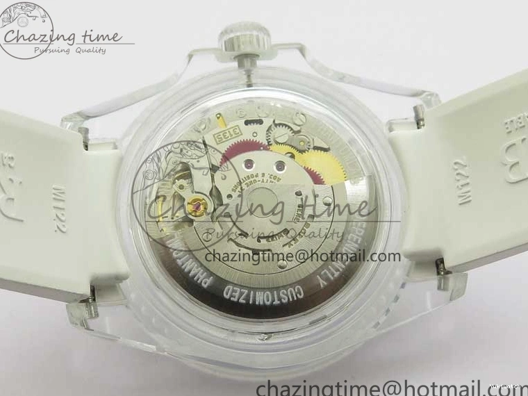 Dial Strap White Green Submariner on VR3135 3AF Transparent Best Phantomlab Edition Rubber 0217